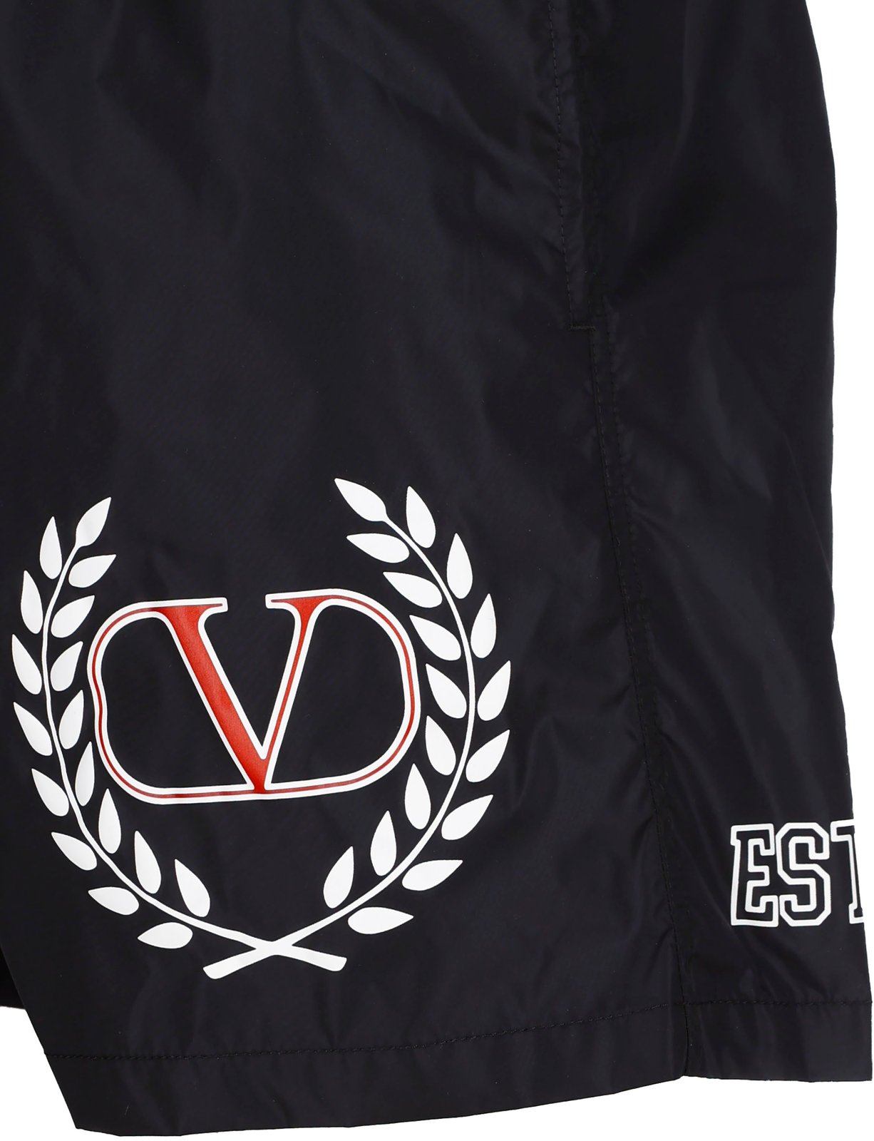 Valentino Logo Printed Swim Shorts