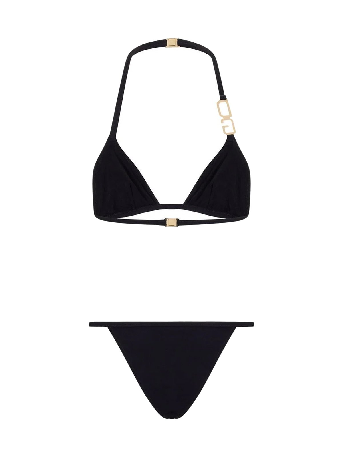 Dolce & Gabbana DG Plaque Triangle Bikini Set