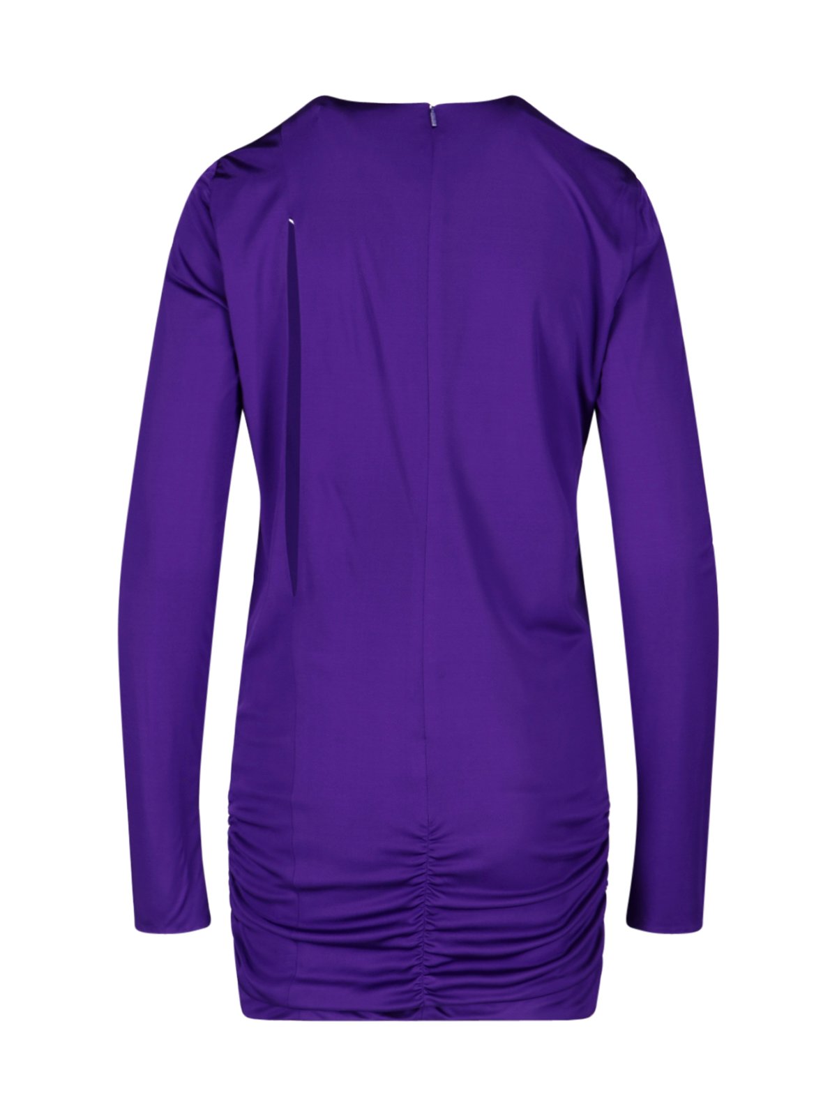Versace Slash Cut-Out Long Sleeved Mini Dress