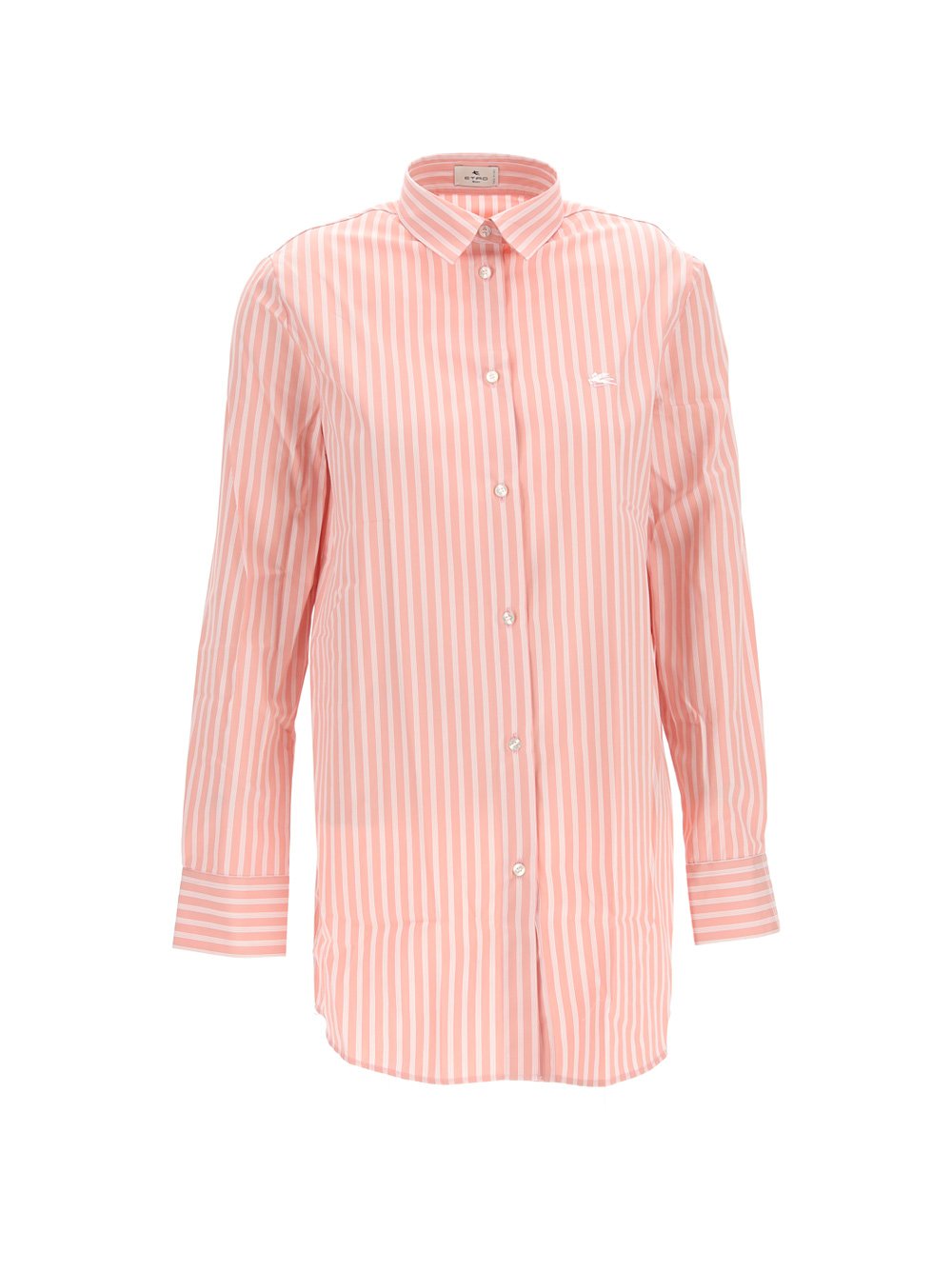 Etro Logo-Embroidered Striped Buttoned Shirt 2 Etro Logo-Embroidered Striped Buttoned Shirt
