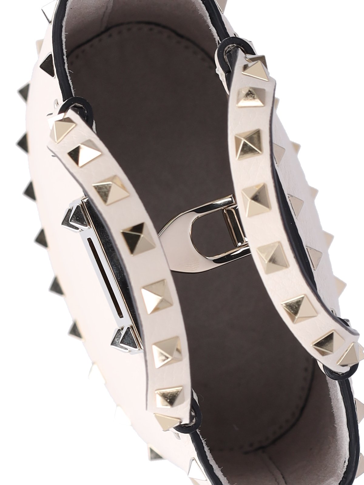 Valentino Garavani Rockstud Logo Lettering Mini Bucket Bag