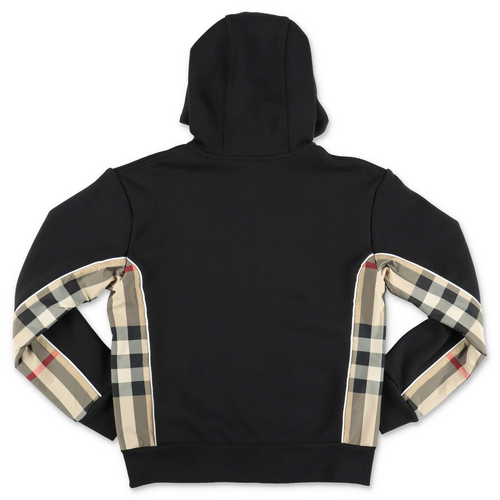 Burberry Kids Graham Checked Panelled Zip-Up Hoodie 3 Burberry Kids Graham Checked Panelled Zip-Up Hoodie