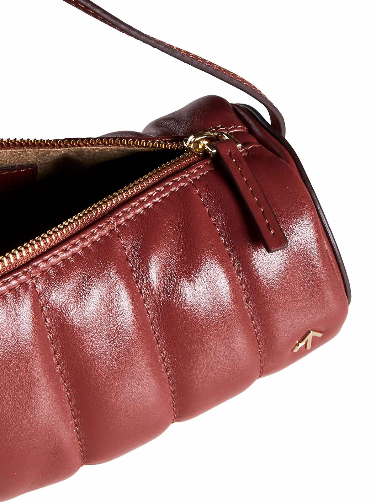 Manu Atelier Logo-Plaque Padded Shoulder Bag