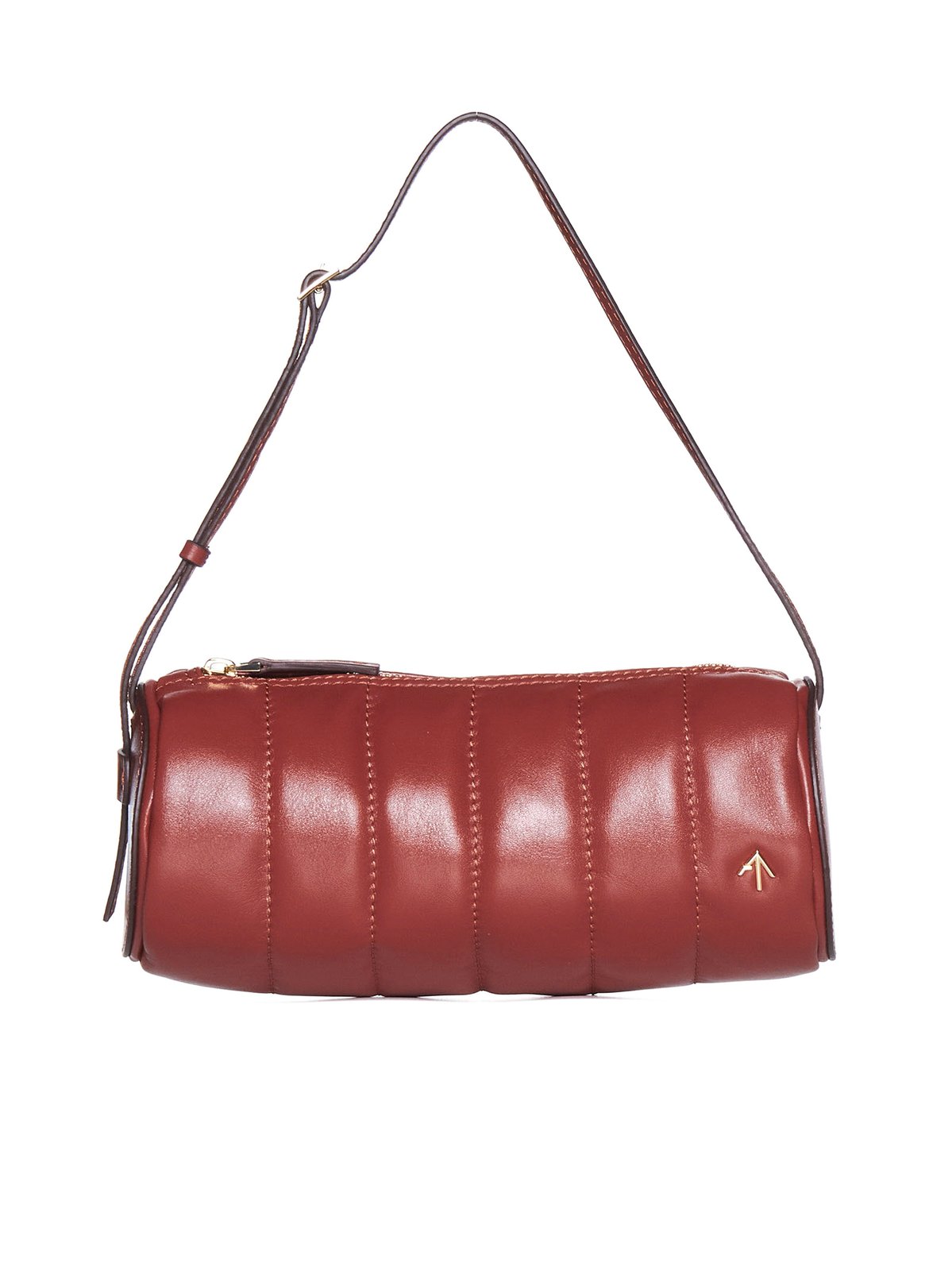 Manu Atelier Logo-Plaque Padded Shoulder Bag