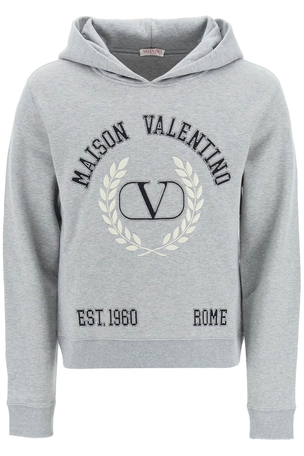 Valentino VLogo Detailed Long-Sleeved Hoodie