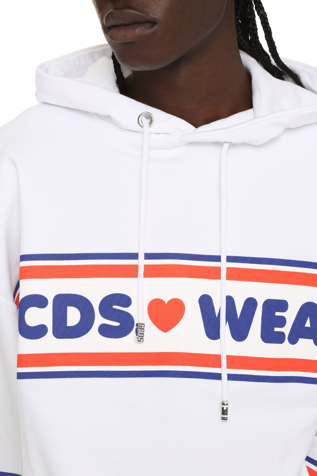 GCDS Logo Tape Printed Hoodie