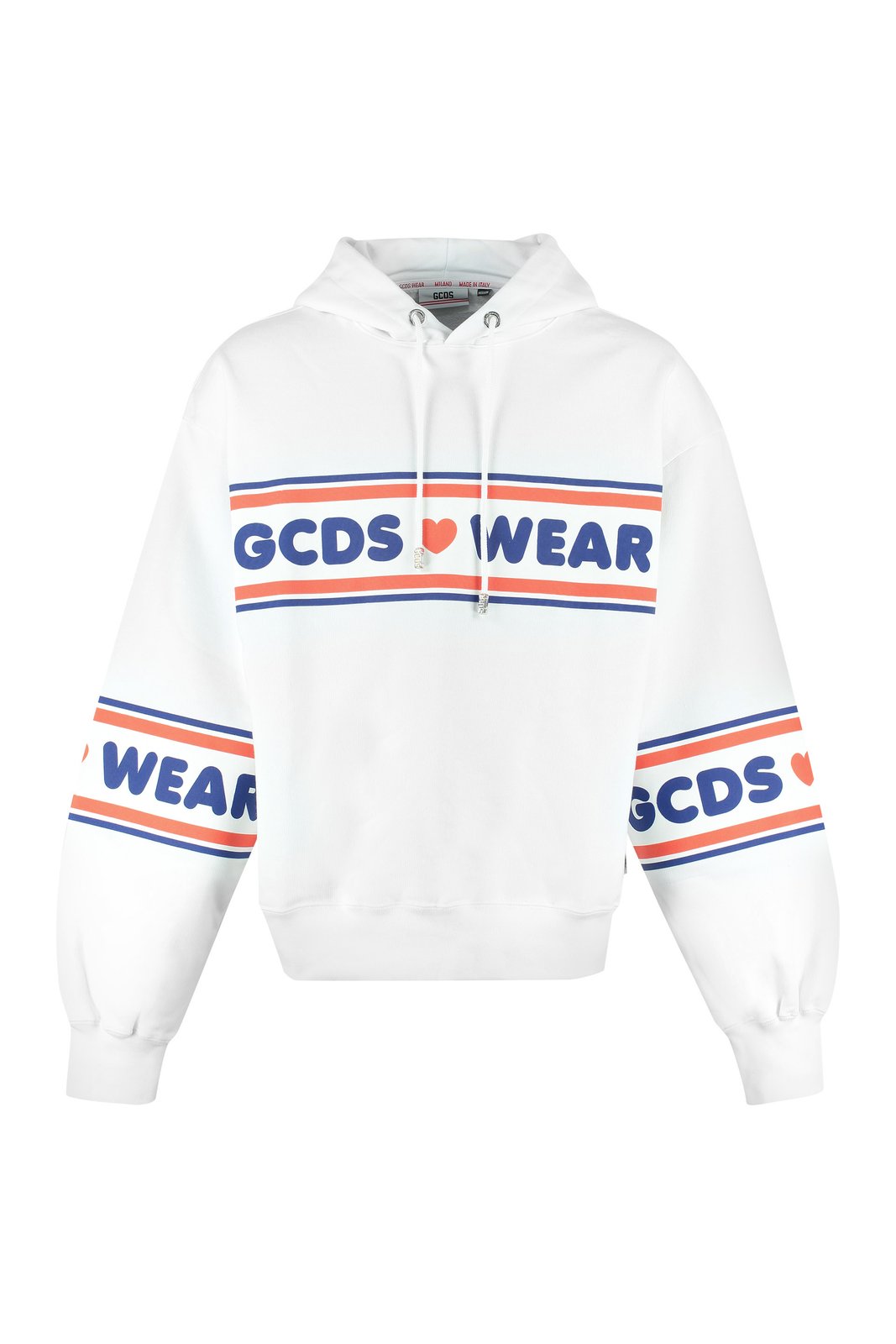 GCDS Logo Tape Printed Hoodie