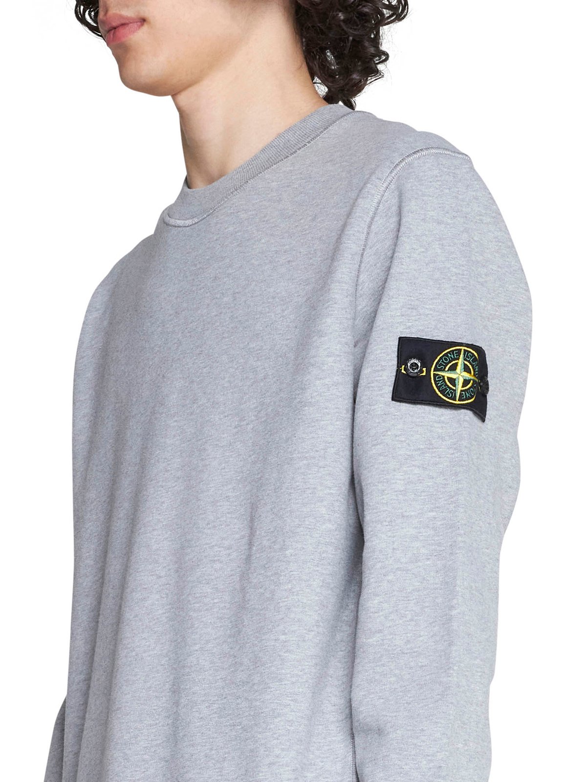 Stone Island Logo Patch Crewneck Sweatshirt