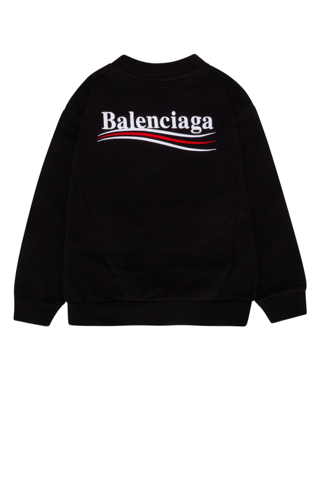 Balenciaga Kids Logo Embroidered Crewneck Sweatshirt