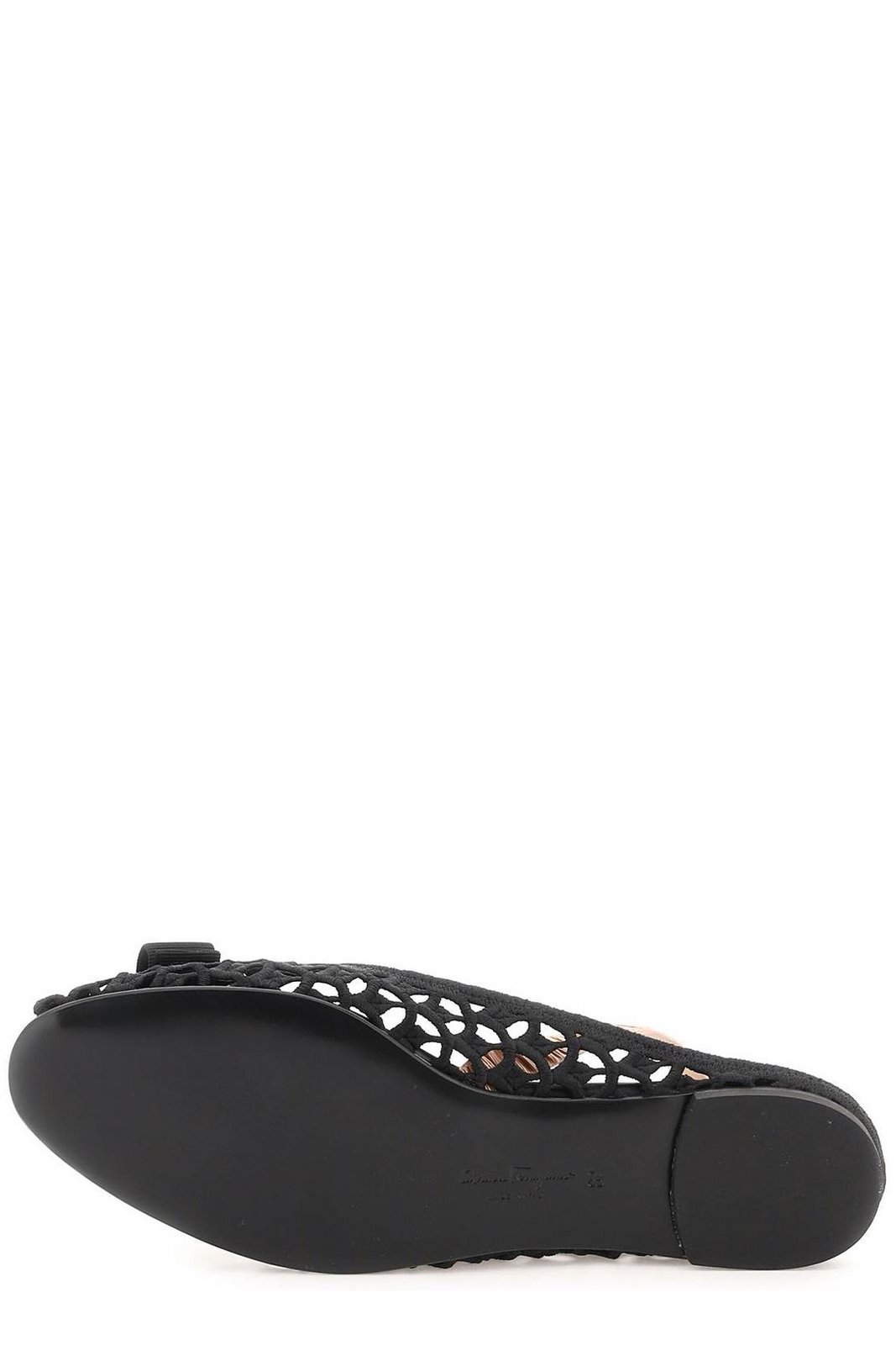 Ferragamo Ballerinas mit bestickter Schleife