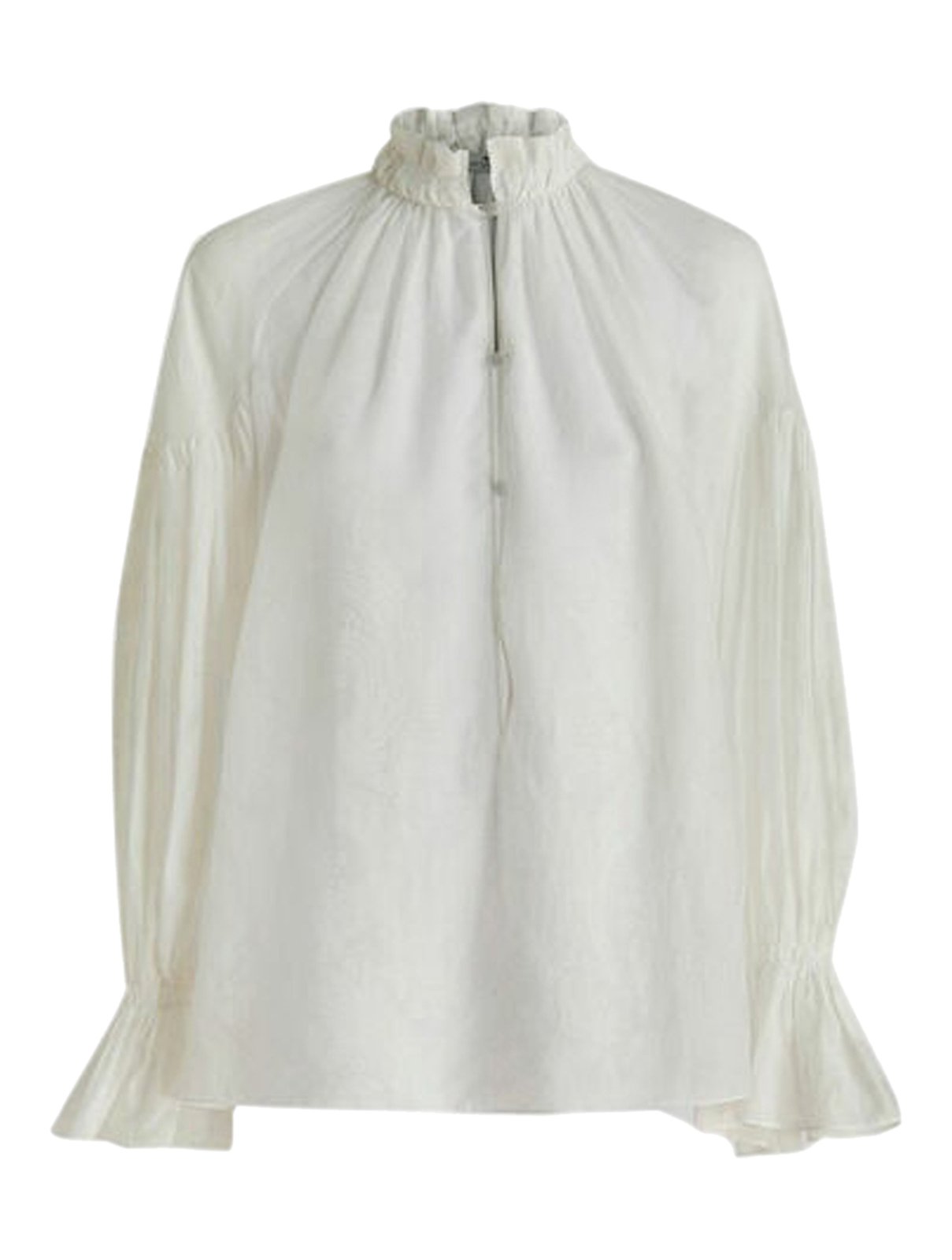Etro Highneck Ruffled Long Sleeve Blouse