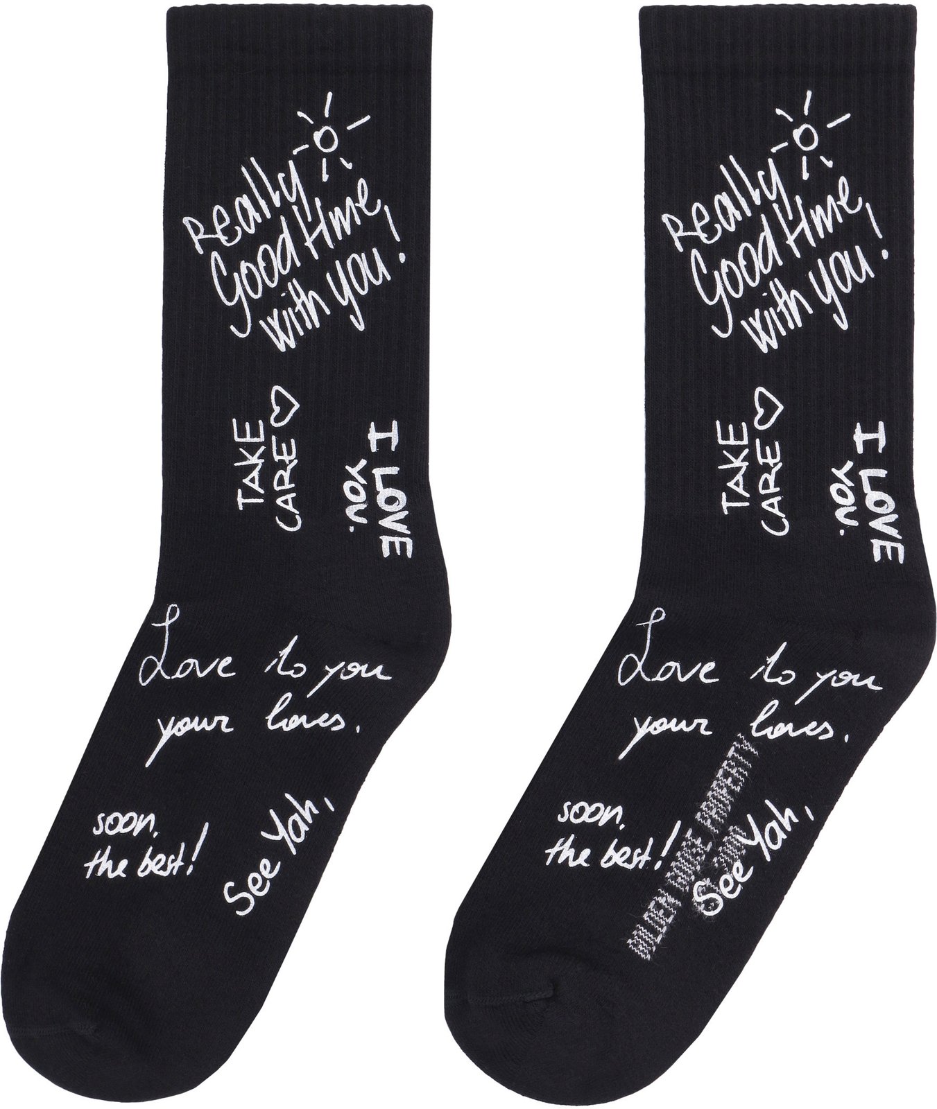 Golden Goose Deluxe Brand Slogan Printed Socks