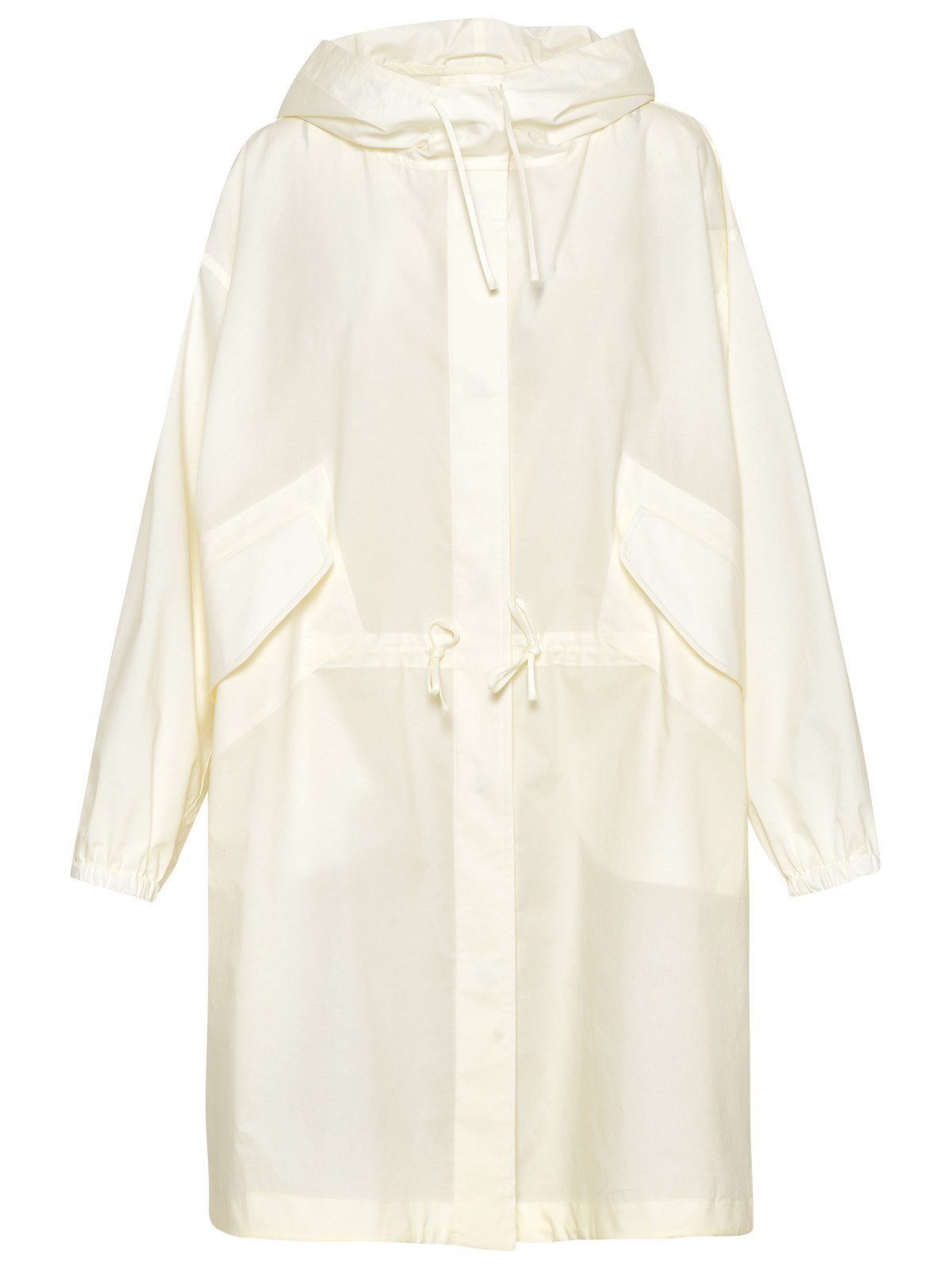 Jil Sander Logo Printed Drawstring Hooded Coat 2 Jil Sander Logo Printed Drawstring Hooded Coat