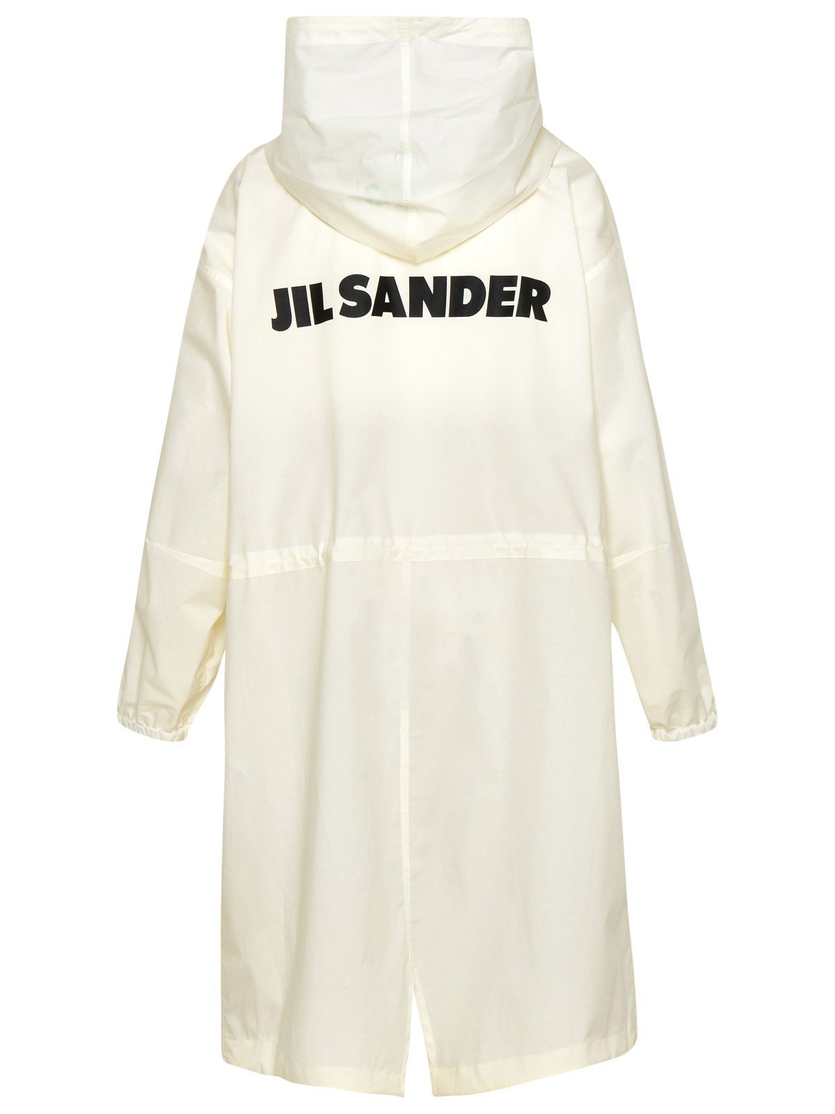 Jil Sander Logo Printed Drawstring Hooded Coat 3 Jil Sander Logo Printed Drawstring Hooded Coat