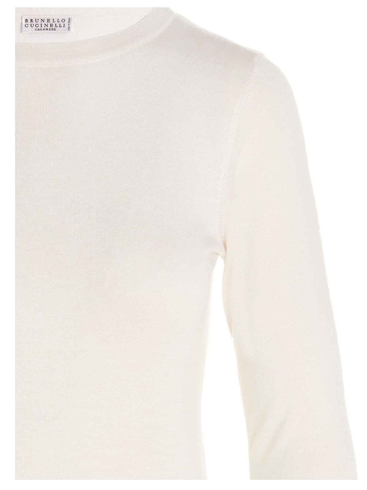 Brunello Cucinelli Ribbed Crewneck Knitted Top