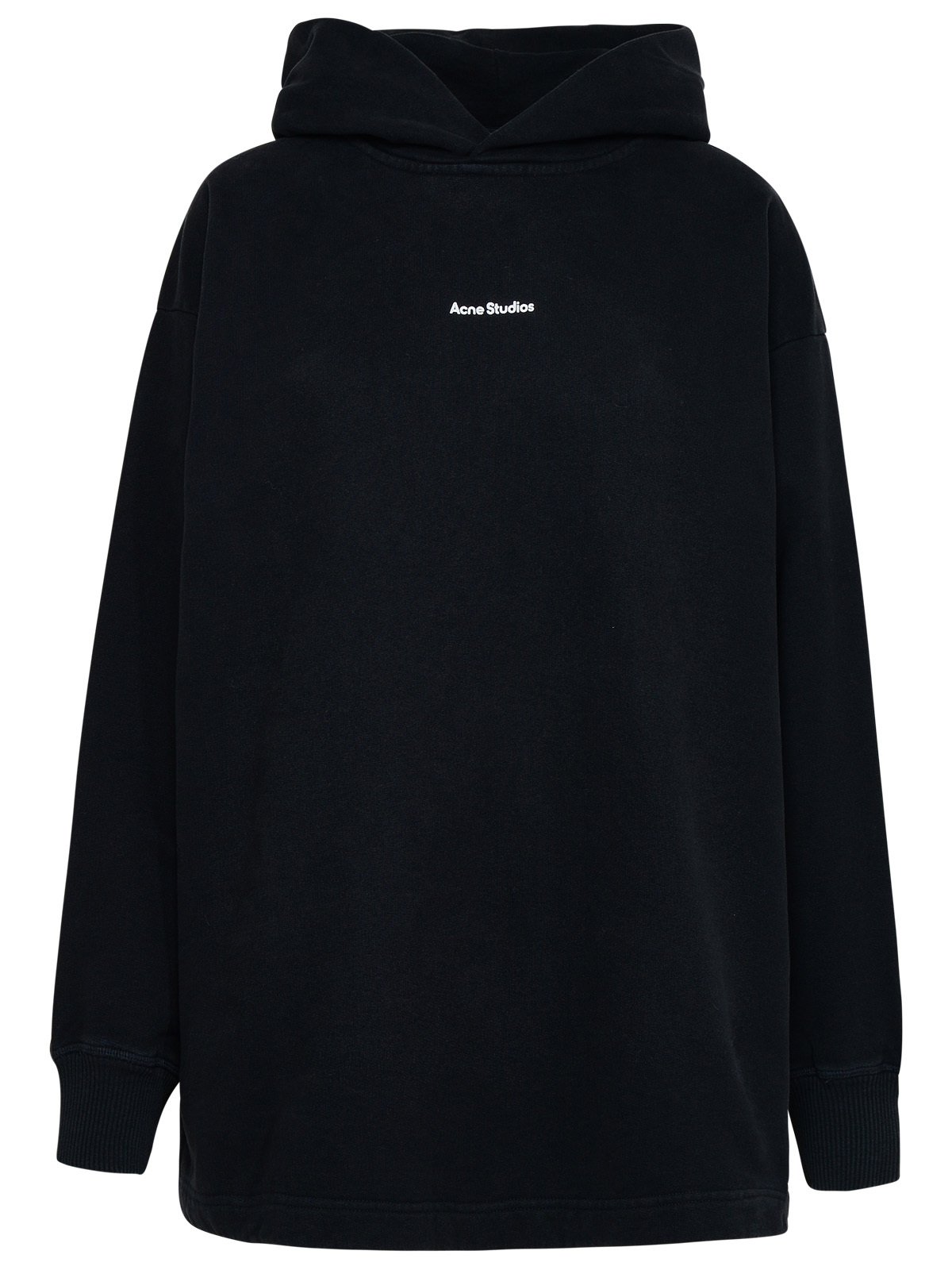 Acne Studios Logo Printed Long Sleeved Hoodie