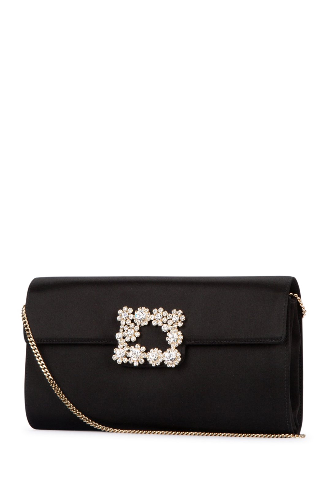 Roger Vivier Flower Buckle Envelope Flap Crossbody Bag