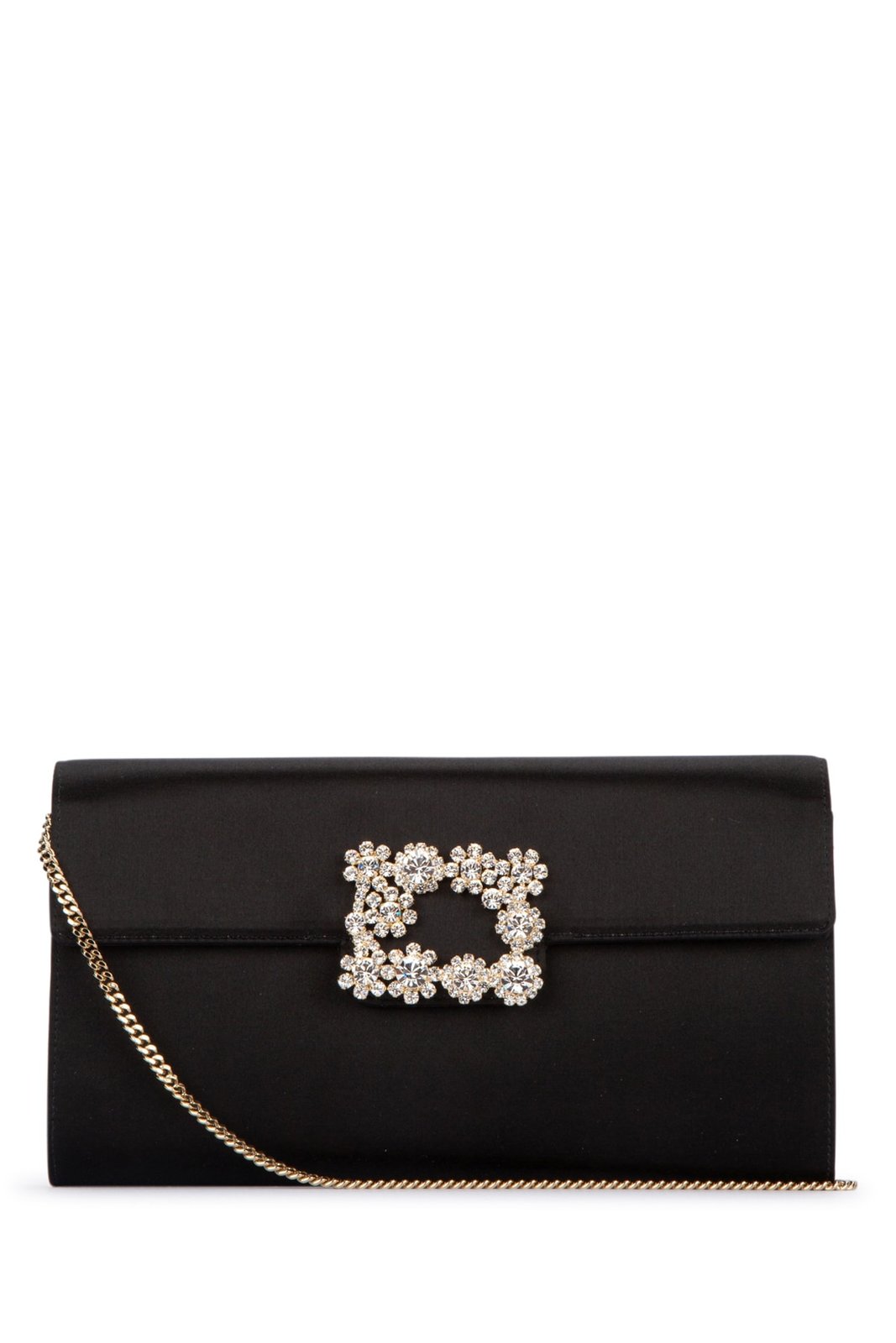 Roger Vivier Flower Buckle Envelope Flap Crossbody Bag