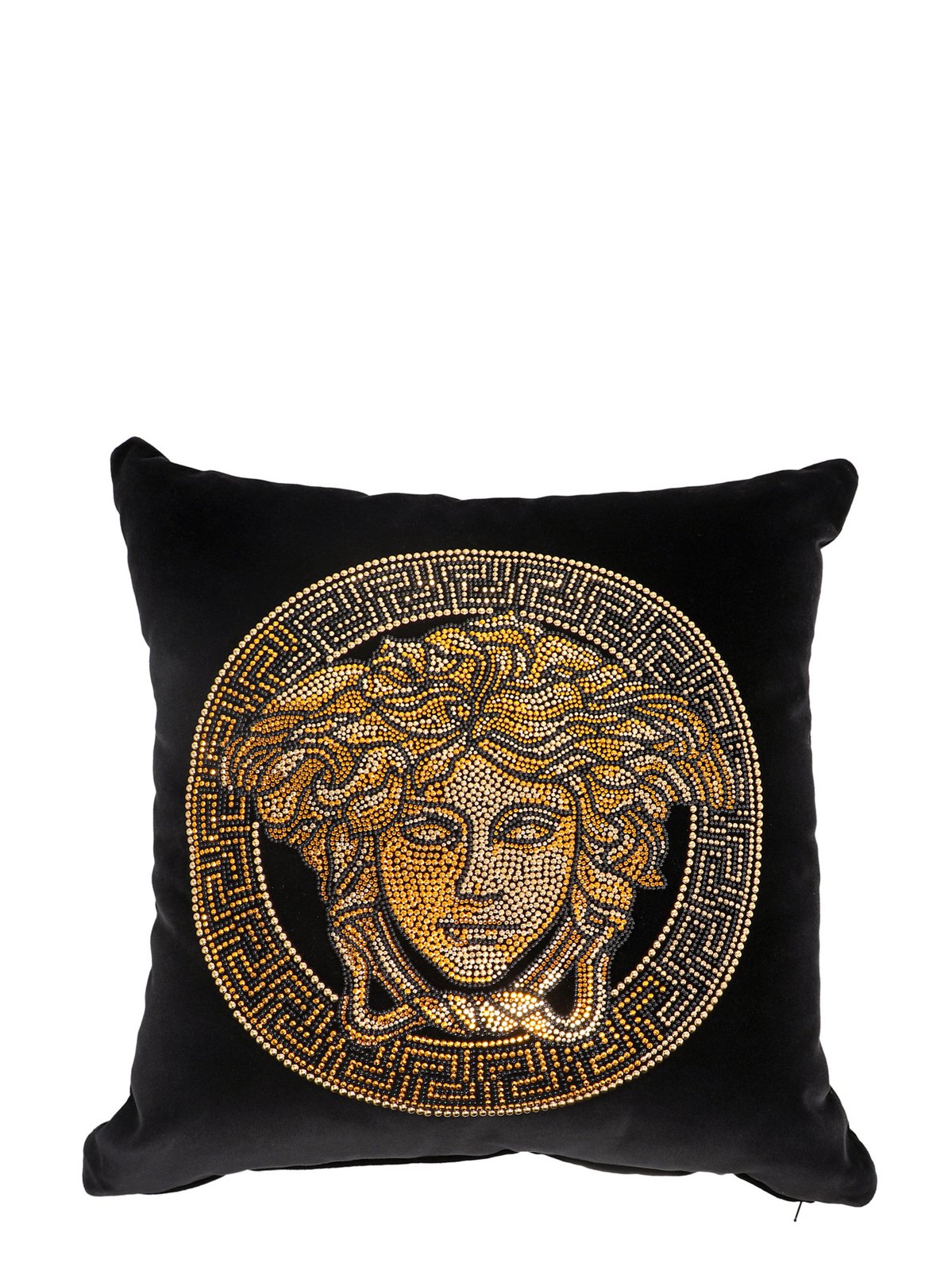 Versace Medusa Embellished Cushion