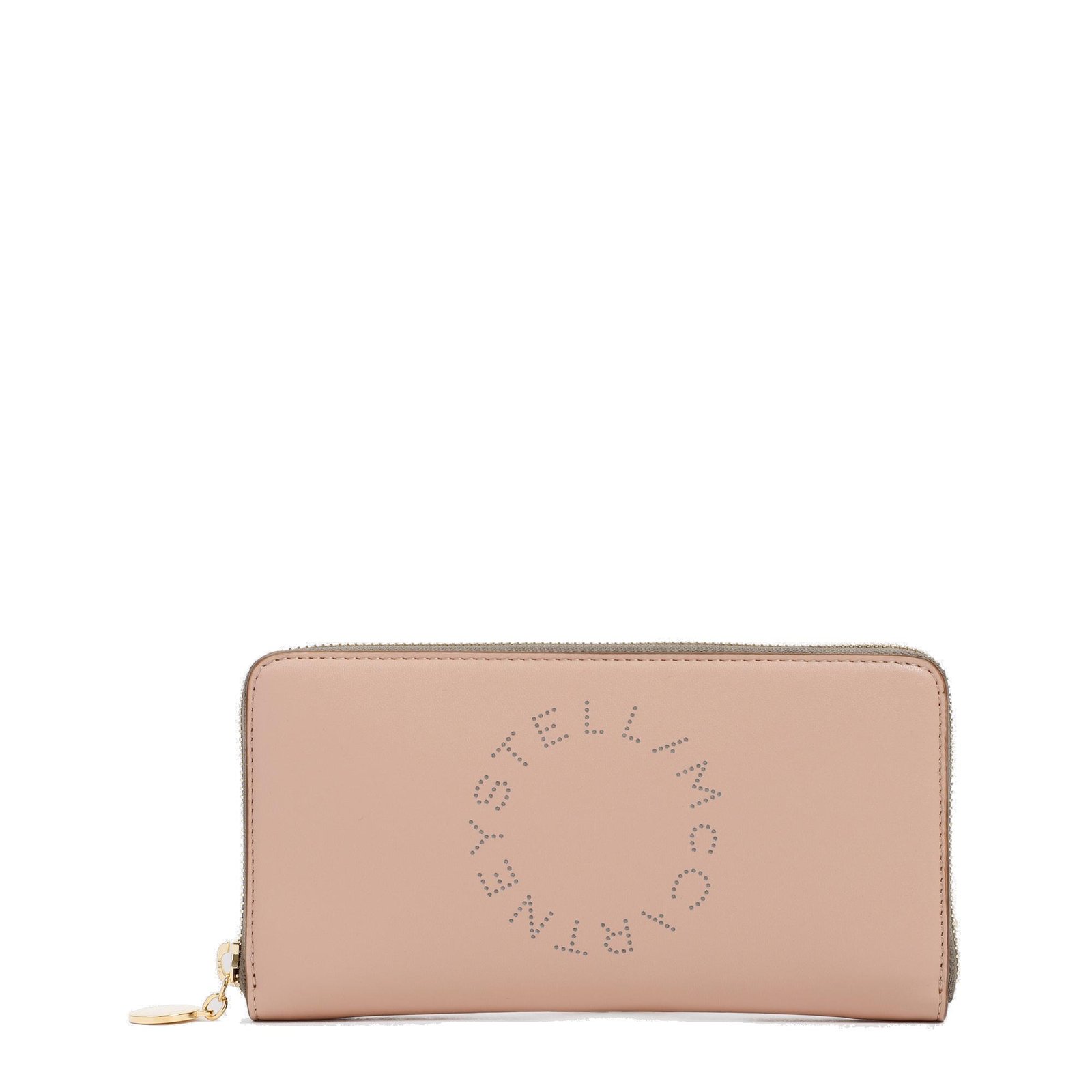 Stella McCartney Logo Perforated Zipped Wallet