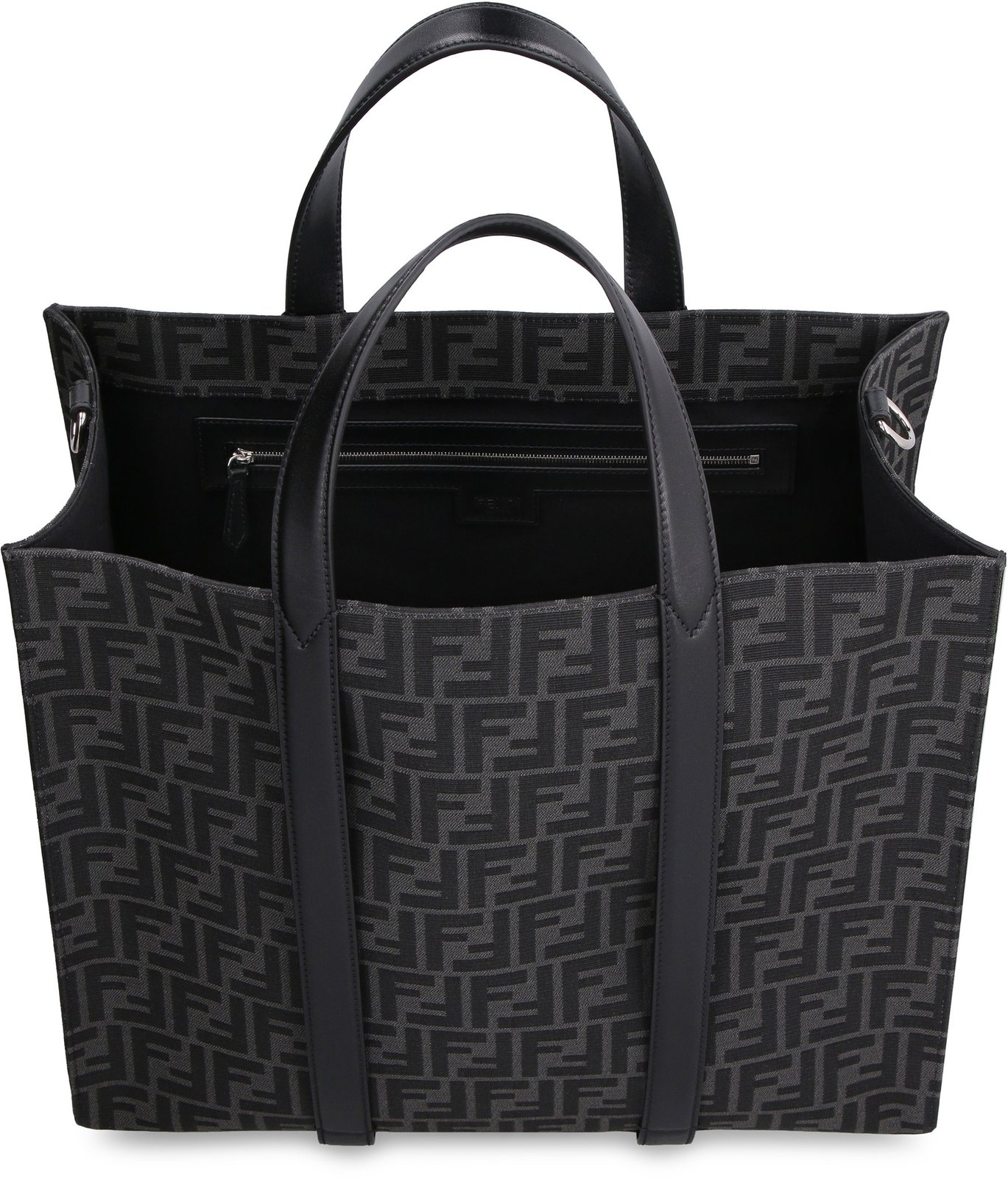 Fendi FF Jacquard Open Top Tote Bag 1 Fendi FF Jacquard Open Top Tote Bag