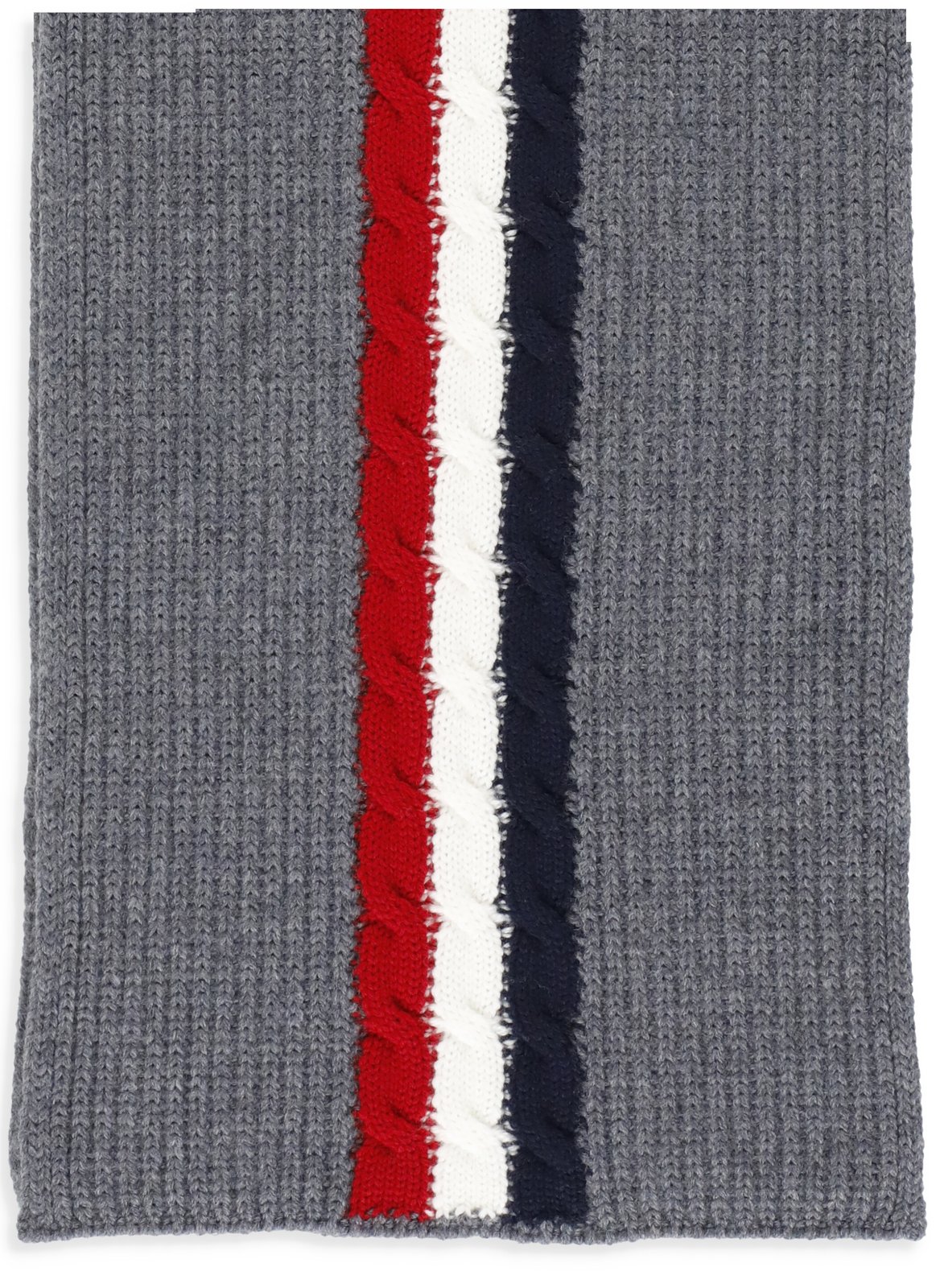 Moncler Enfant Logo Patch Knit Scarf
